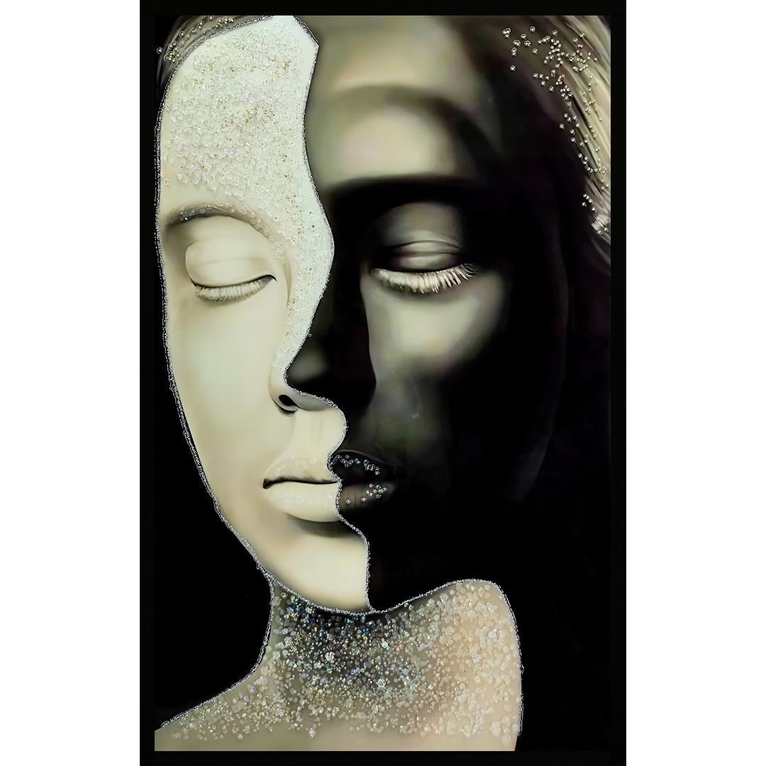 Epoksi İki Surat Tablo 75x115cm