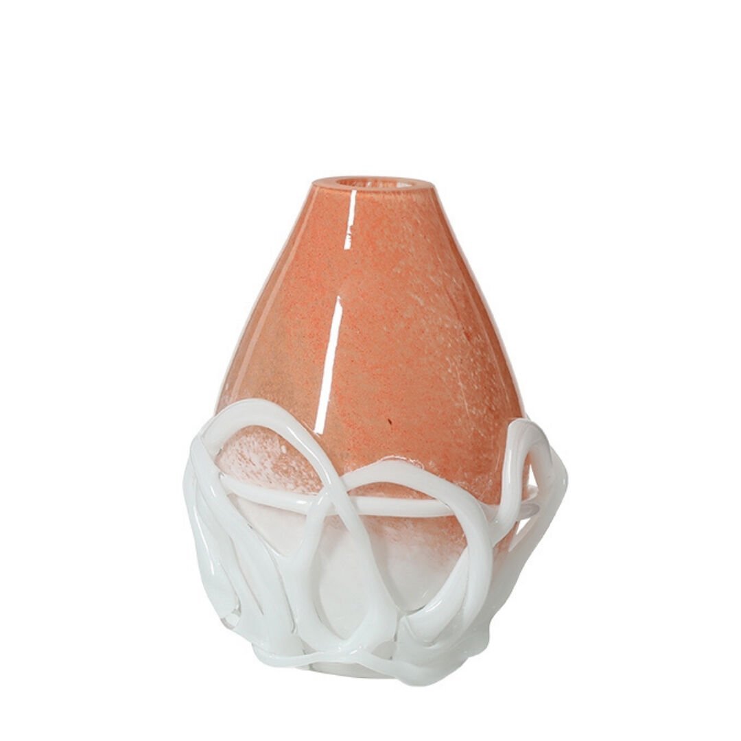 Renkli Cam Vazo 17x24cm