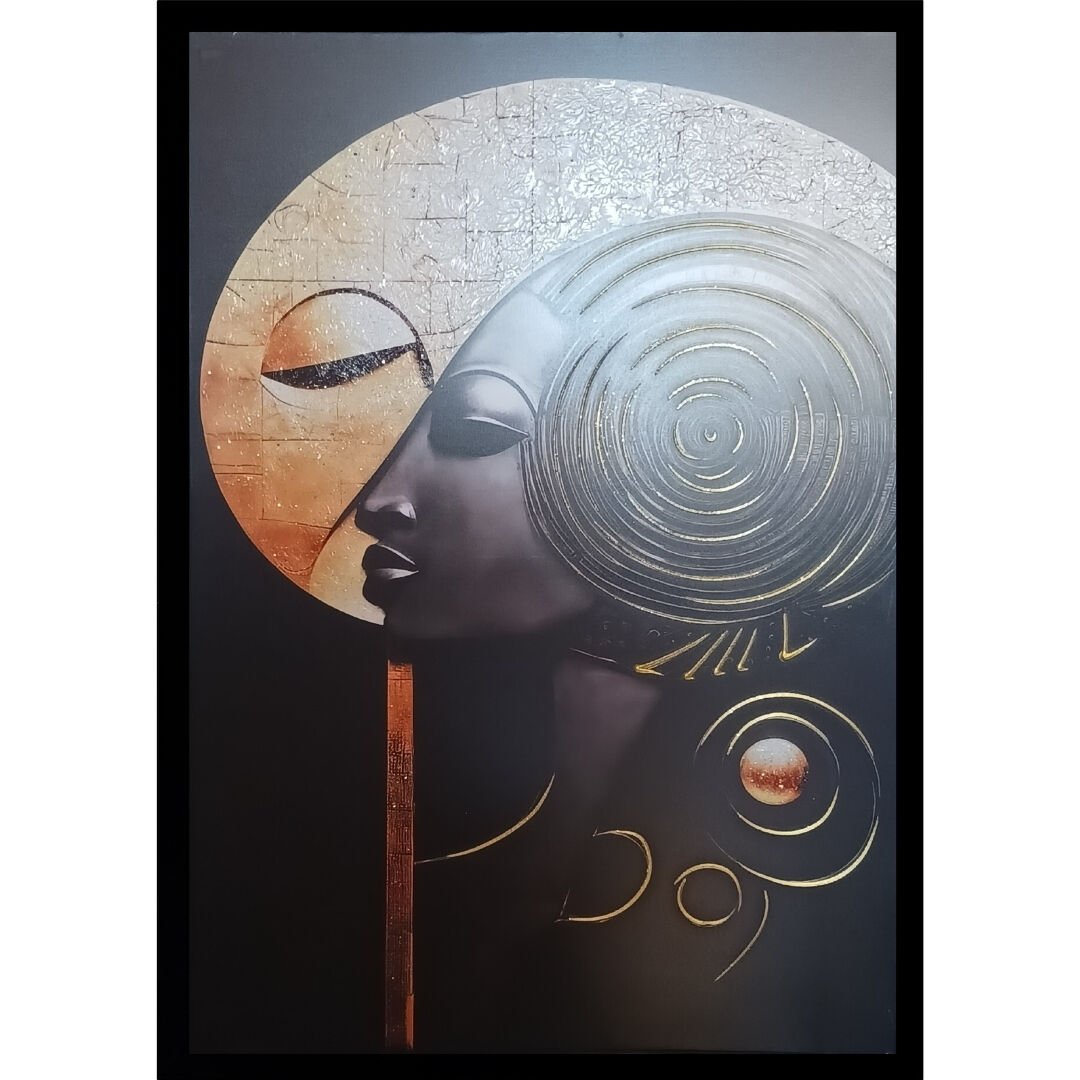 Tuval Soyut Kadın Tablo 75X105cm