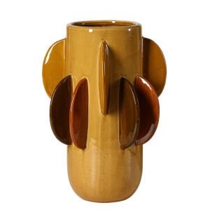 Seramik Soyut Vazo 21x34cm