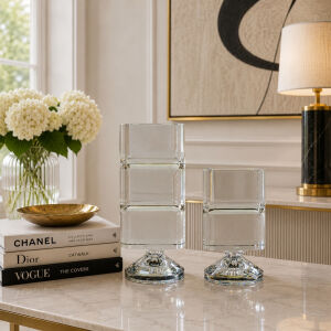 2li Set Kristal Obje 10x22cm