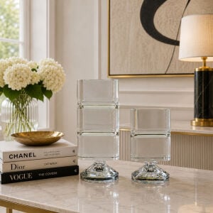 2li Set Kristal Obje 10x22cm