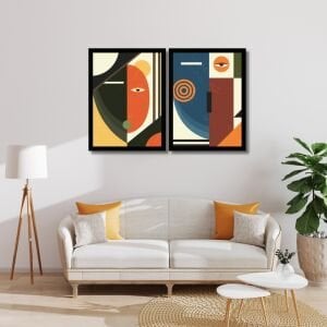 UV 2li Set Soyut Tablo 80x120cm