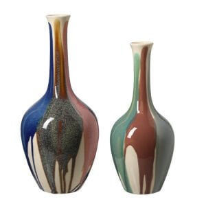 Renkli Seramik Vazo 17x32cm