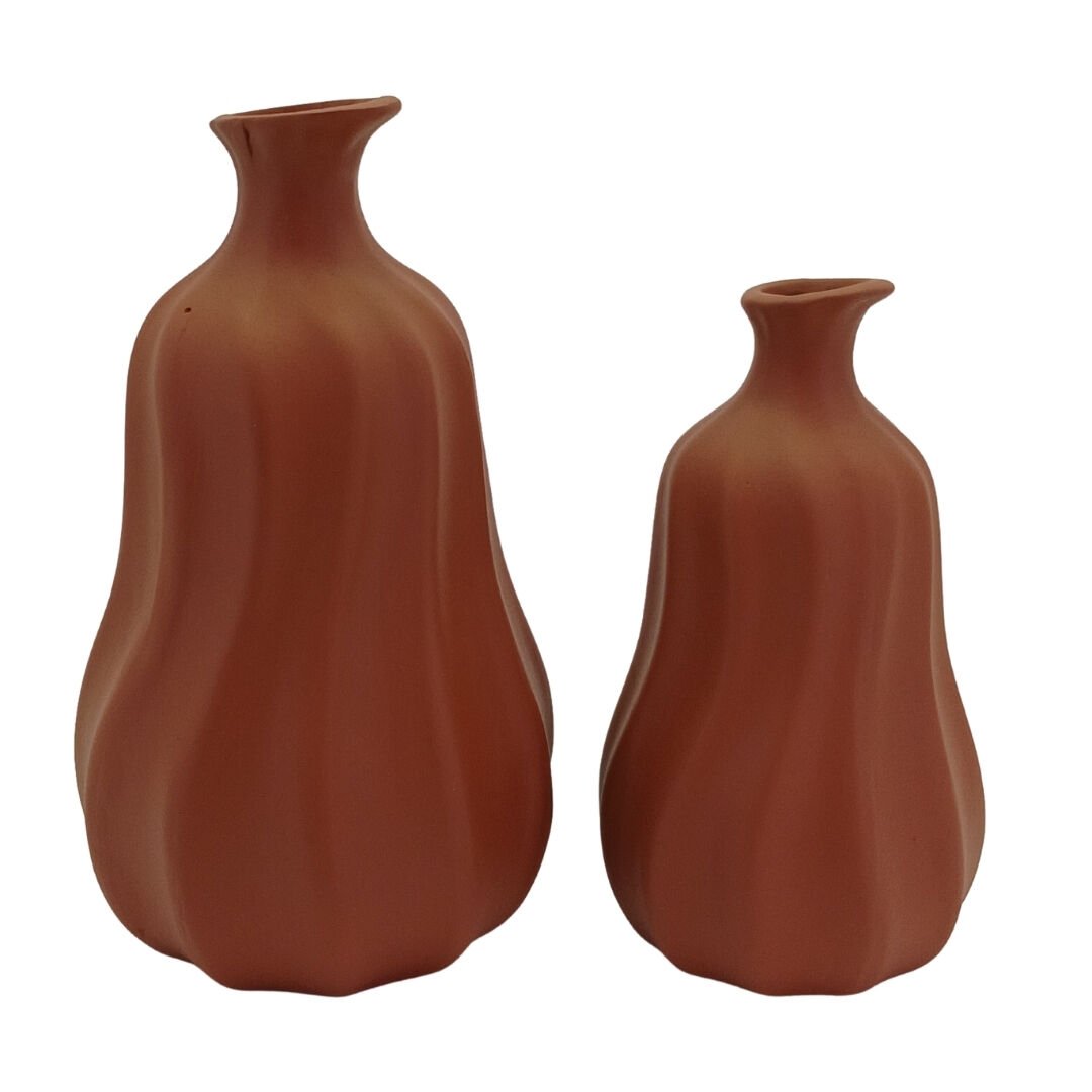 2li Set Vazo 15x28cm Kiremit