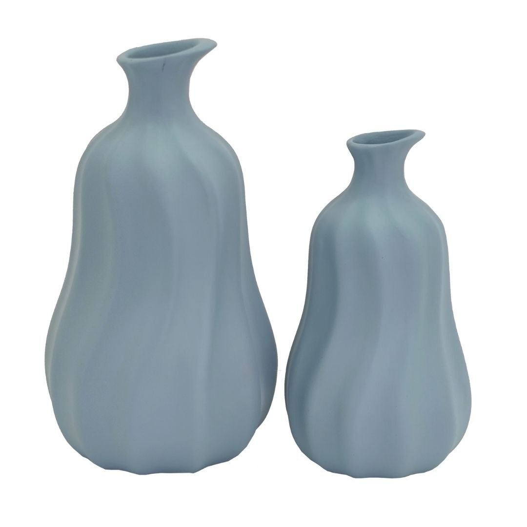 2li Set Vazo 15x28cm Gri