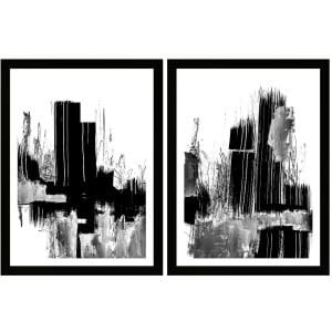 UV 2 li Set Soyut Tablo 80x120cm