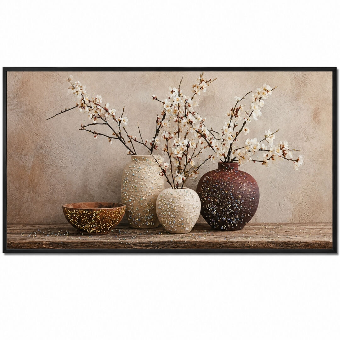 Epoksi Vazolar Tablo 75x145cm