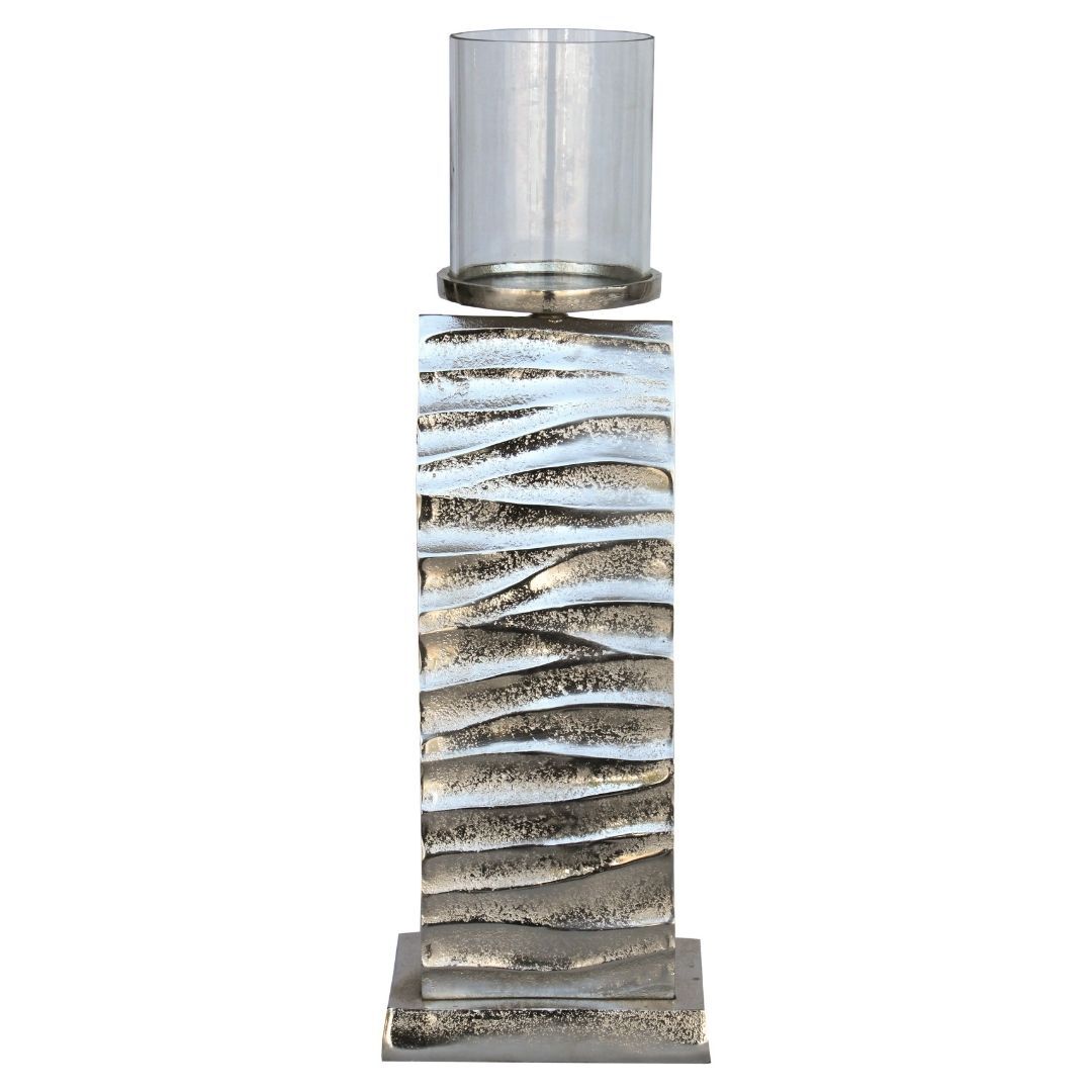Döküm Mumluk Gümüş 17x51cm