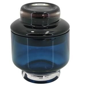 Cam Kapaklı Obje Mavi 16x20cm