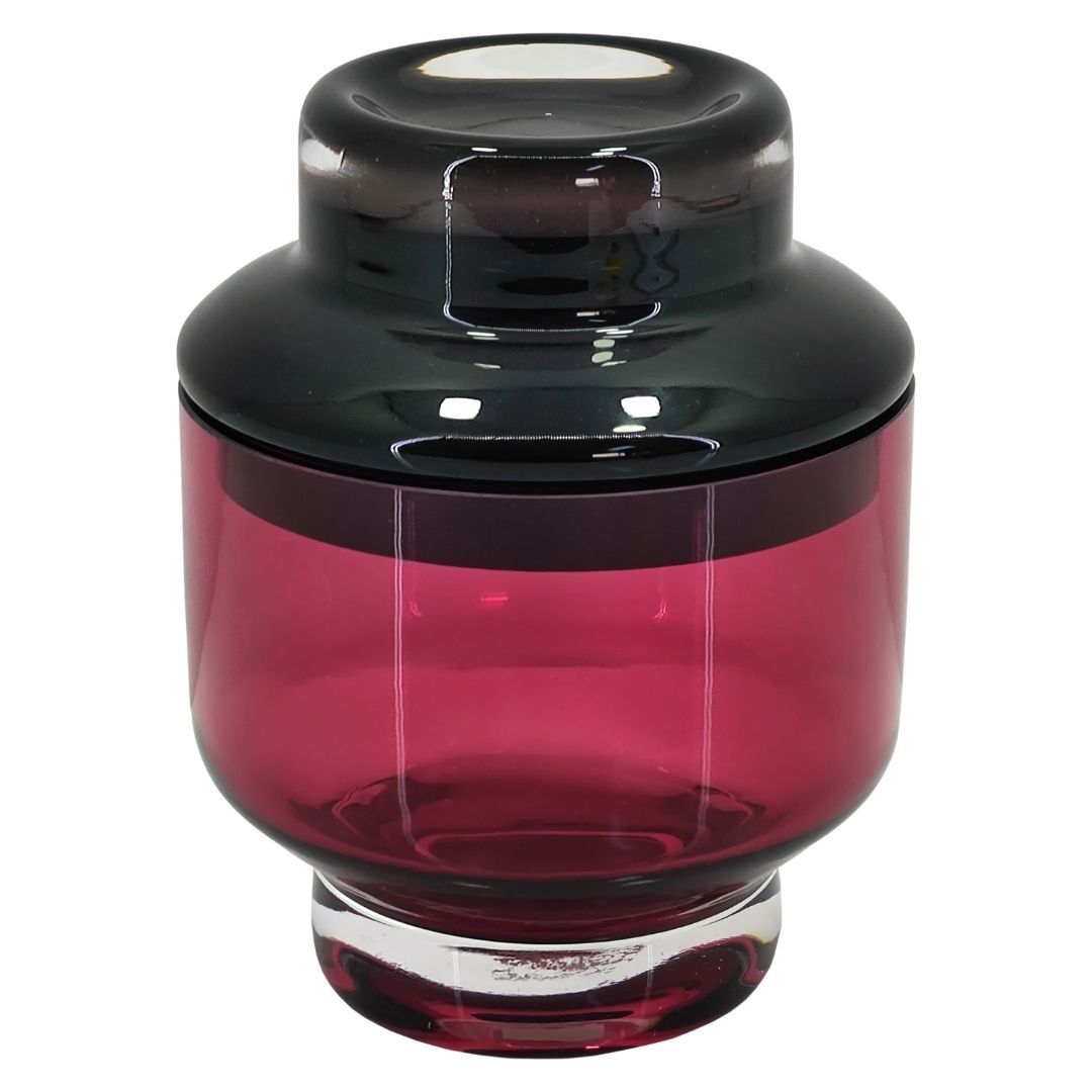 Cam Kapaklı Obje Fuşya 16x20cm