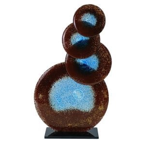 Soyut Füzyon Cam Obje 26x44cm