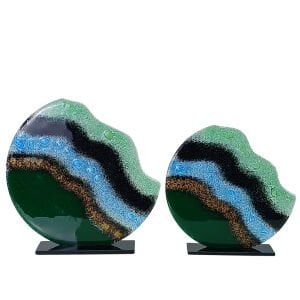 2li Set Füzyon Cam Obje 37x37cm