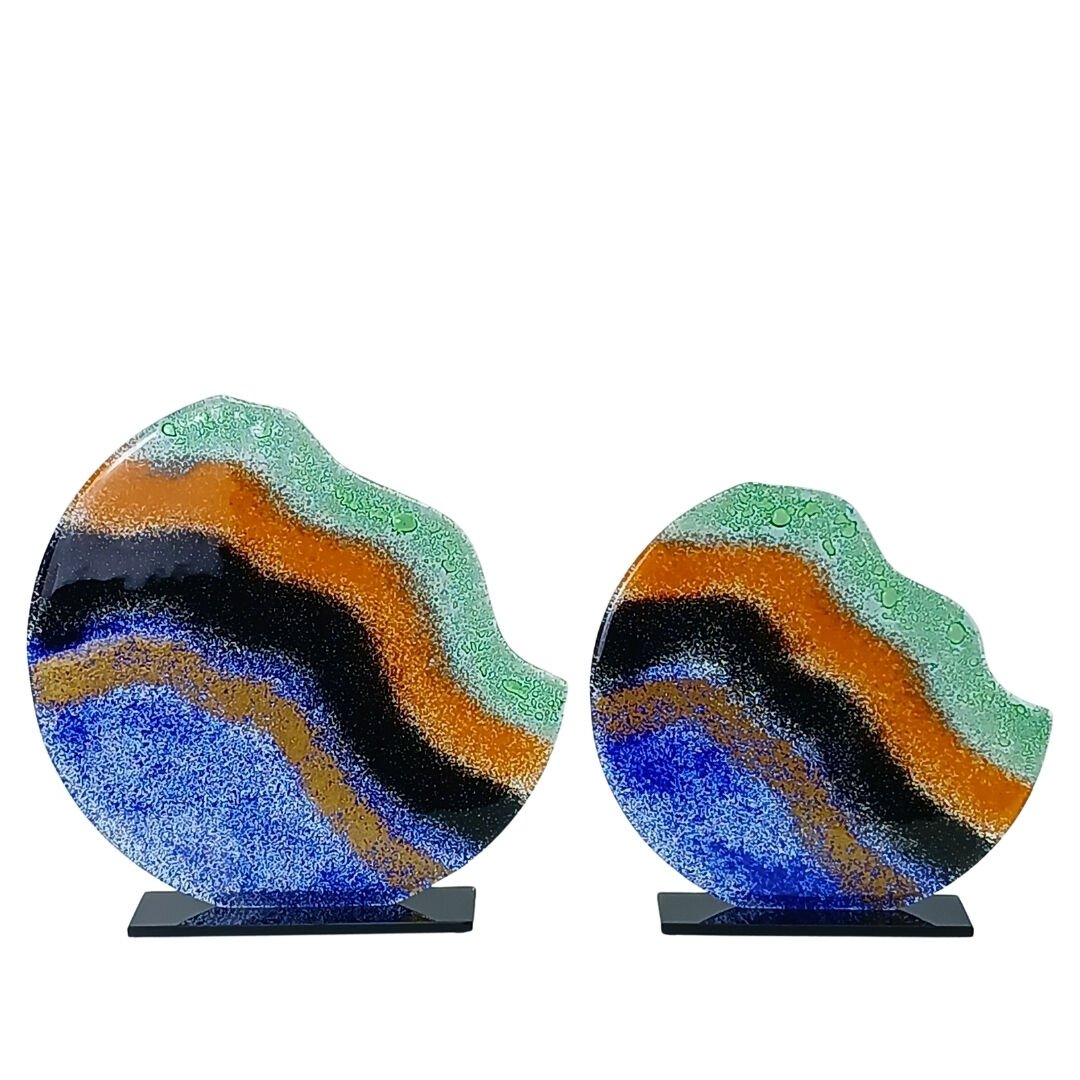 2li Set Füzyon Cam Obje 37x37cm