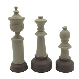 3lü Set Satranç Obje Ladin 10x34cm