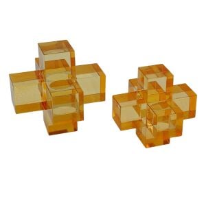 2li Set Küp Amber 9x9cm