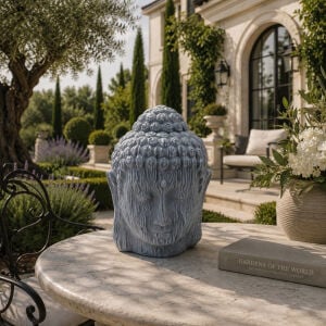 Buda Büst Taş Rengi 35x50cm