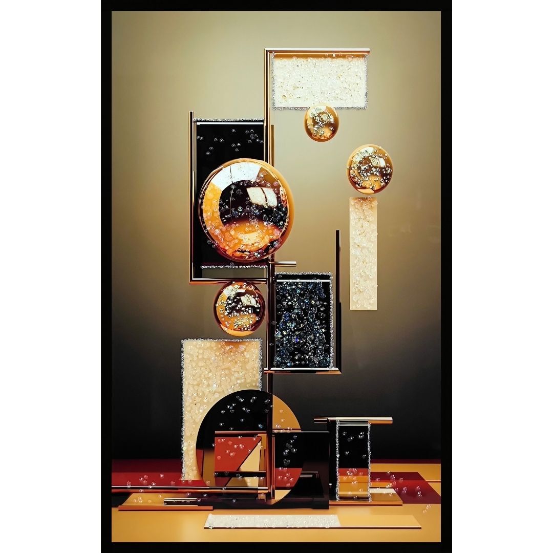 Epoksi Soyut Tablo 75x115cm