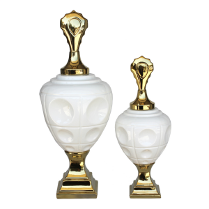 2li Set Beyaz Altın Küp 26x64cm