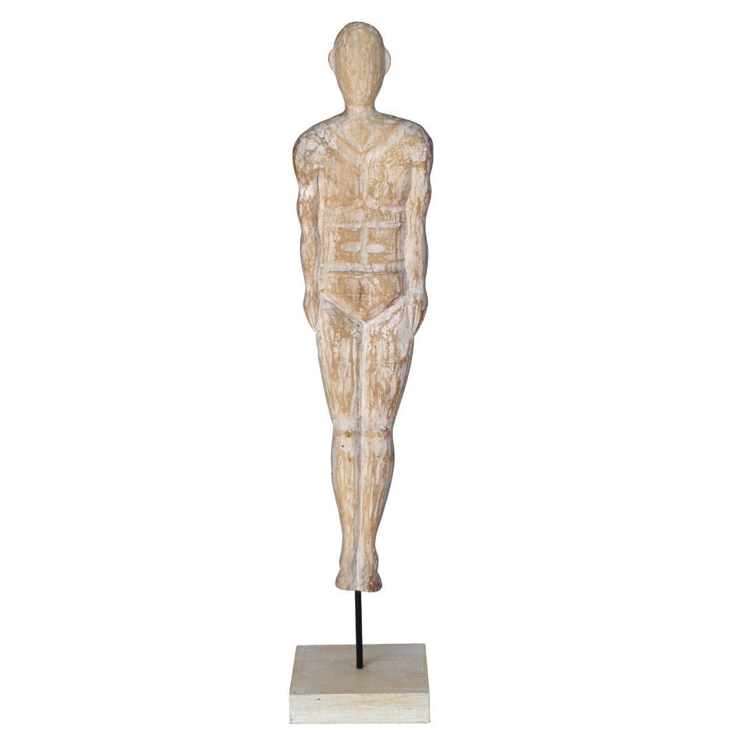 Ahşap Oyma Tribal Erkek 15x73cm