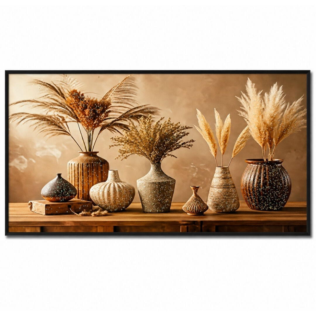 Epoksi Vazolar Tablo 75x145cm