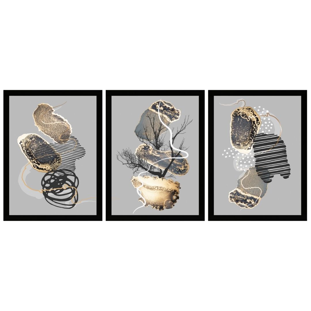 UV 3lü Set İskandinav Tablo 80x180cm