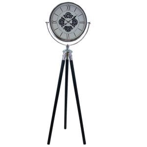 Çarklı Krom Tripot Saat 52x170cm