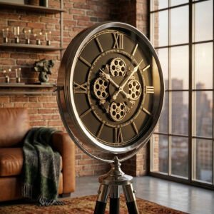 Çarklı Füme Tripot Saat 52x170cm