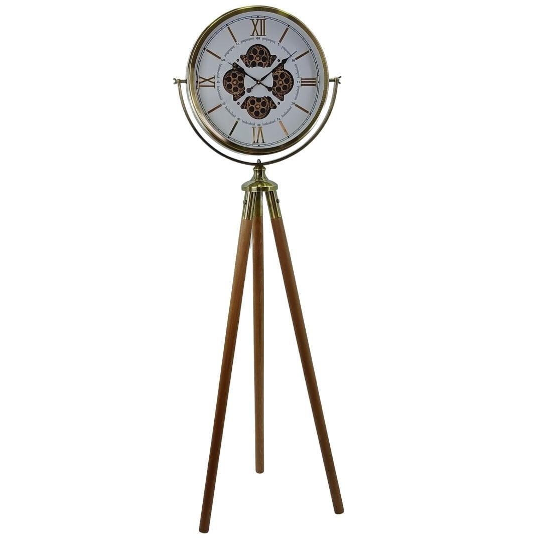 Çarklı Eskitme Tripot Saat 52x170cm