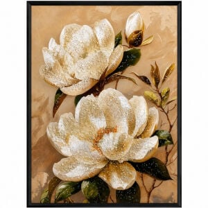 Epoksi Çiçekli Tablo 75x115cm