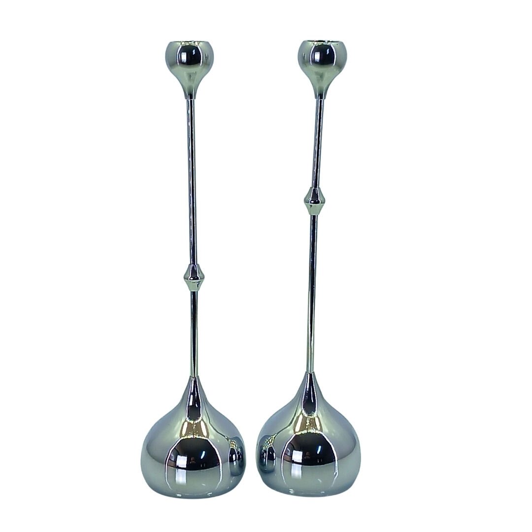 2li Set Silver Şamdan