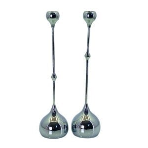 2li Set Silver Şamdan