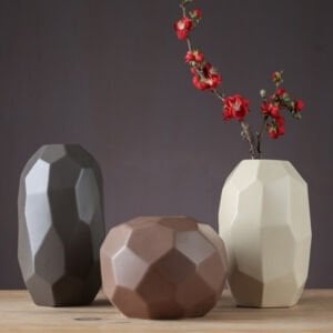 3lü Set Seramik Vazo 14x26cm