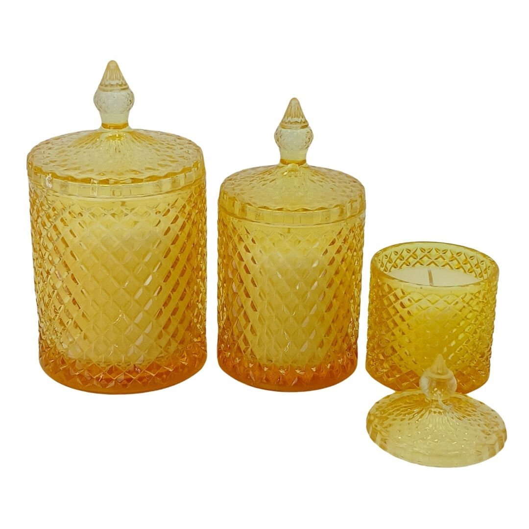 3lü Set Cam Mum Bal 12x21cm
