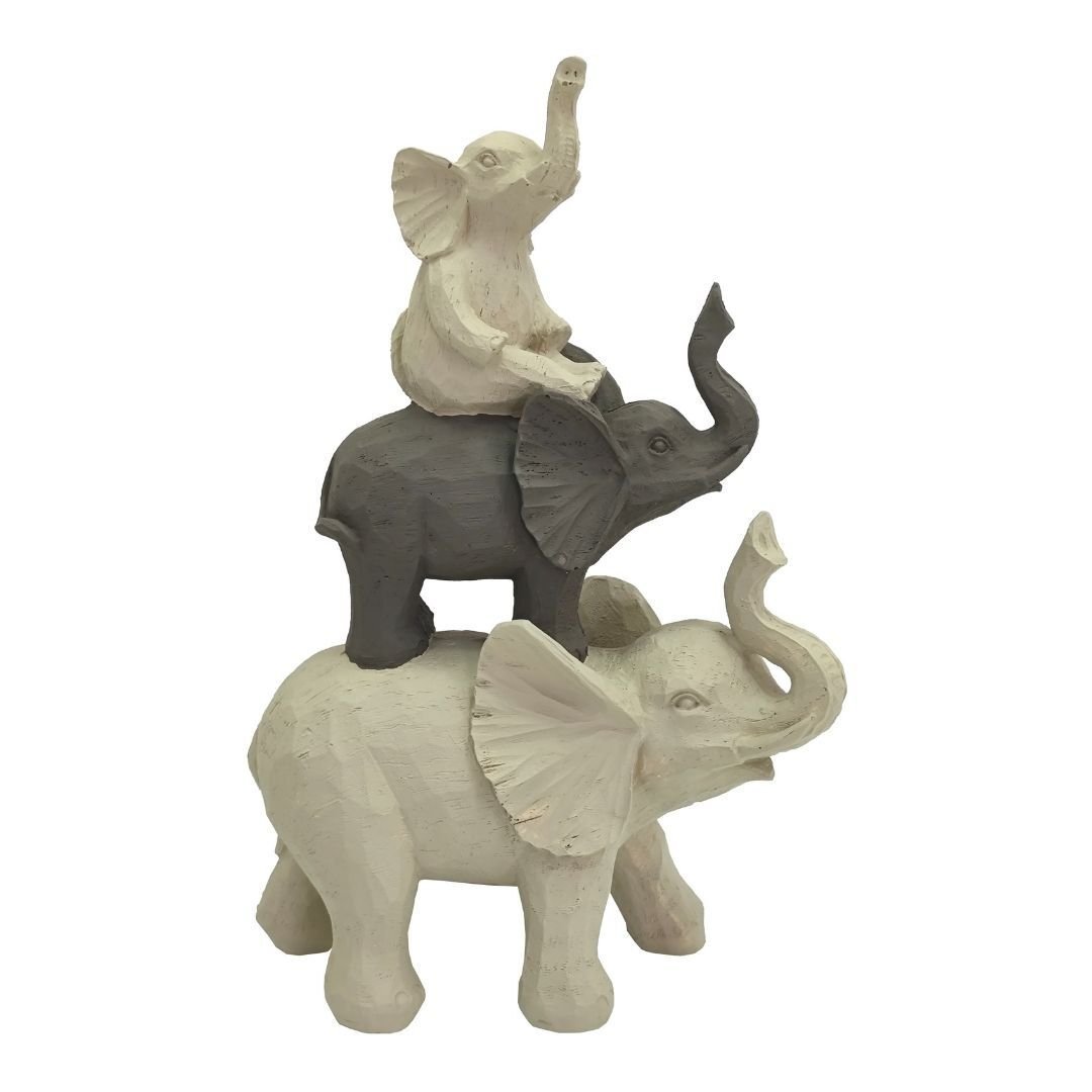 Üçlü Fil Vizon 23x36cm