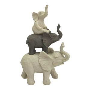 Üçlü Fil Vizon 23x36cm