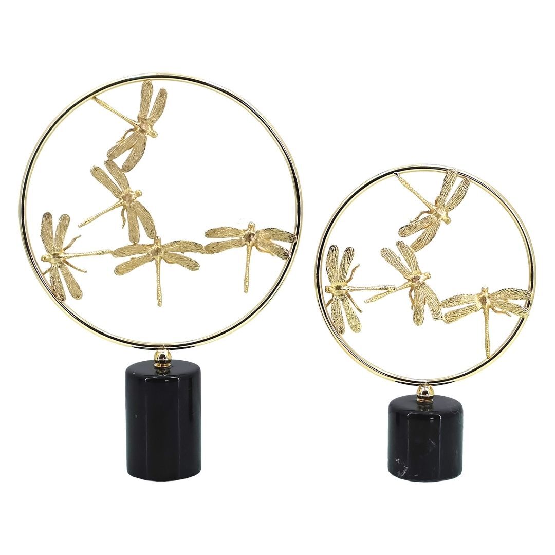 2li Set Yusufçuk Dekor Altın 31x45cm