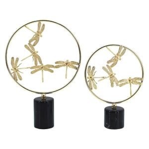 2li Set Yusufçuk Dekor Altın 31x45cm