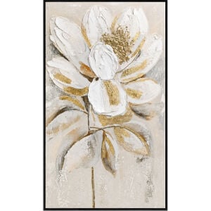 Çiçek Rölyef Tuval Tablo 80x120cm