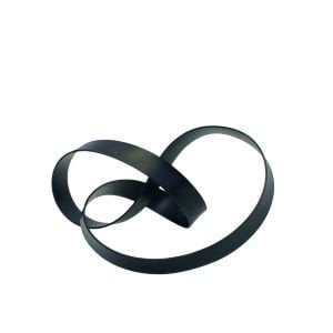 Siyah Metal Düğüm Obje-2 10x24cm