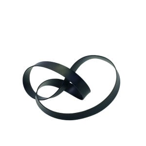 Siyah Metal Düğüm Obje-2 10x24cm