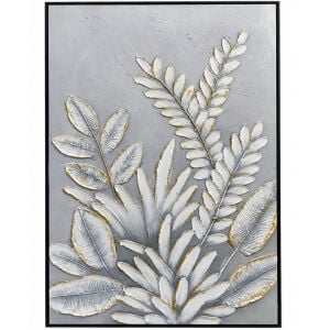 Yapraklar Rölyef Tuval Tablo 80x120cm