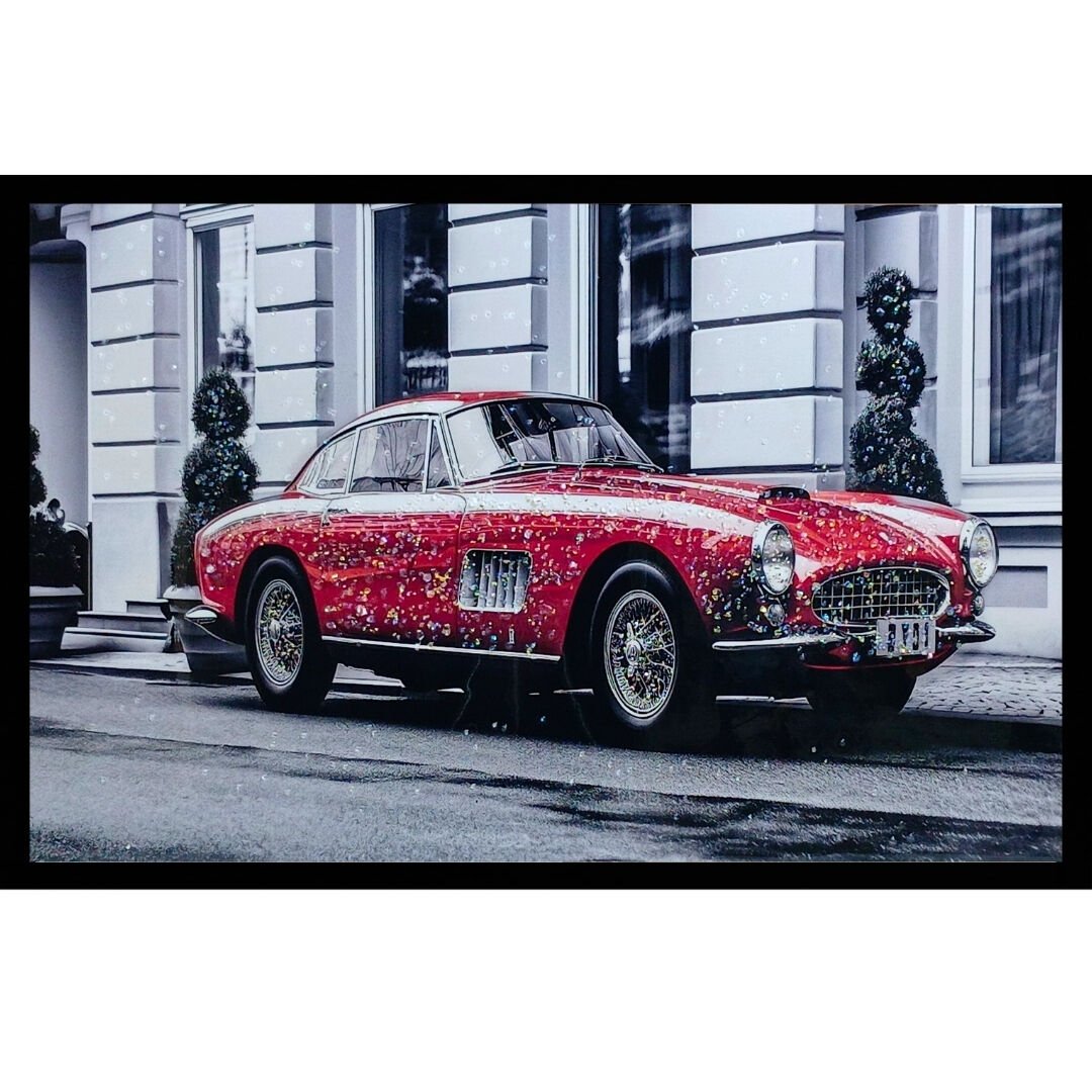 Epoksi Klasik Araba Tablo 75x115cm