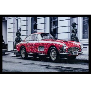 Epoksi Klasik Araba Tablo 75x115cm