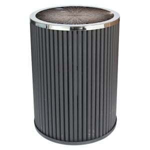 Metal Boru Sehpa Gümüş 45x61cm