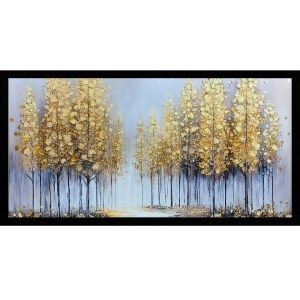 Epoksi Ağaçlar Tablo 75x145cm