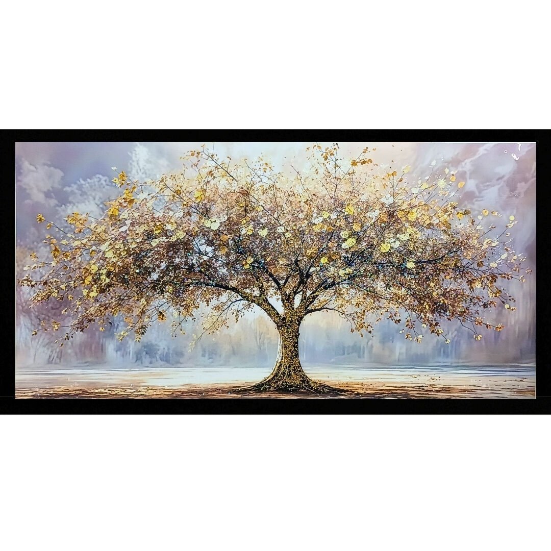 Epoksi Hayat Ağacı Tablo 75x145cm