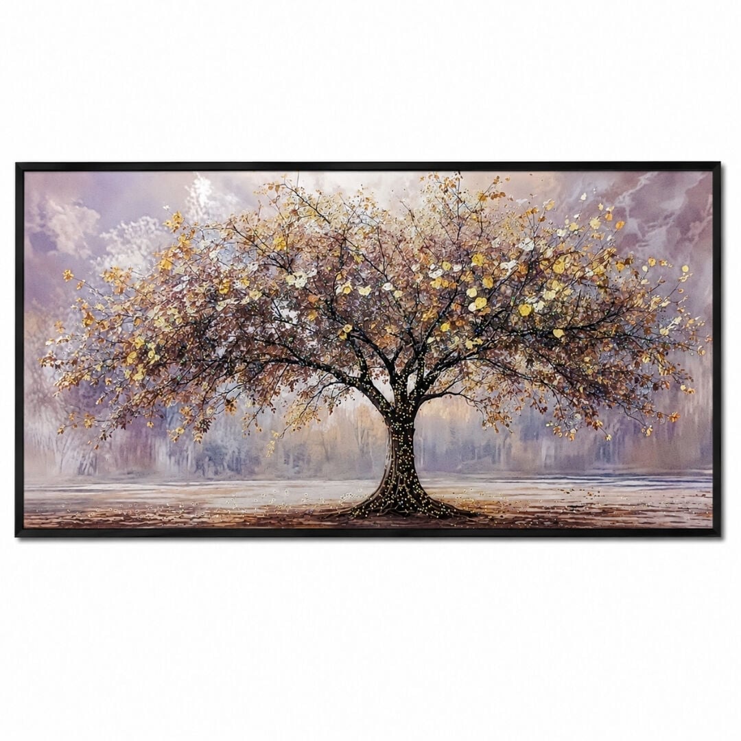 Epoksi Hayat Ağacı Tablo 75x145cm