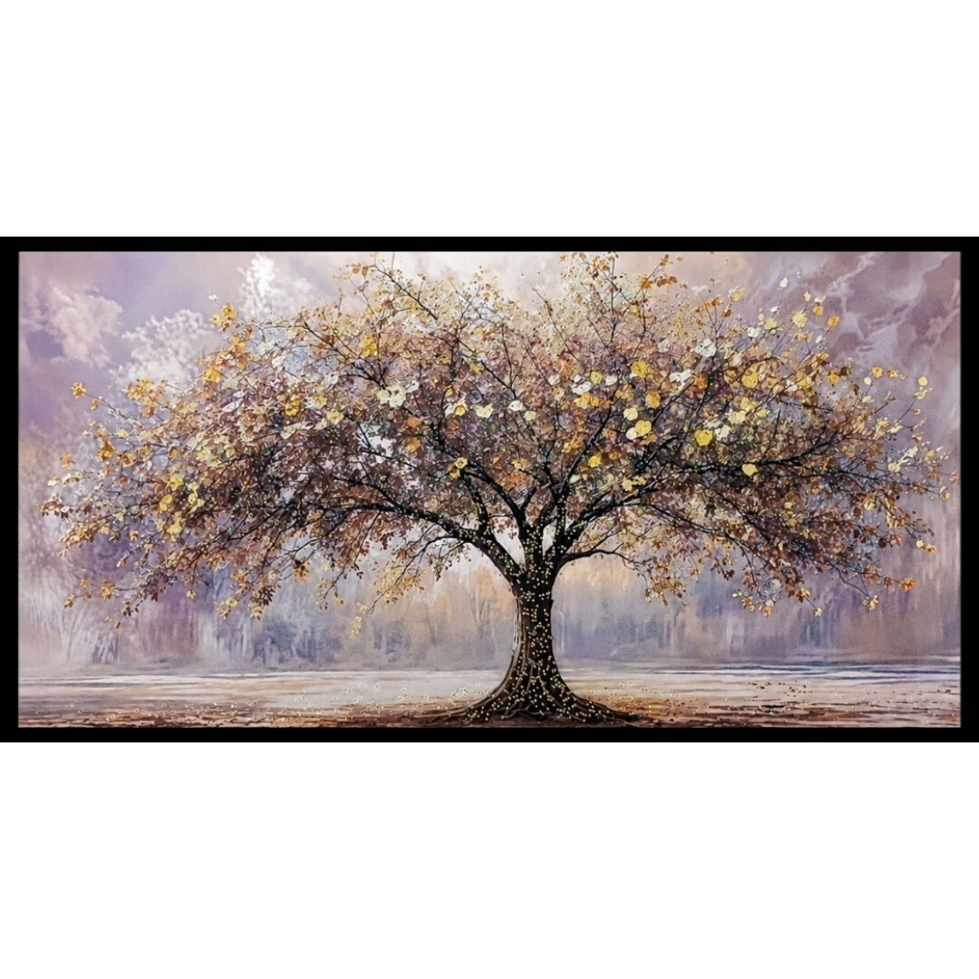Epoksi Hayat Ağacı Tablo 75x145cm