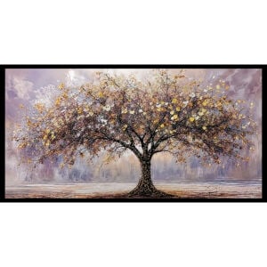 Epoksi Hayat Ağacı Tablo 75x145cm